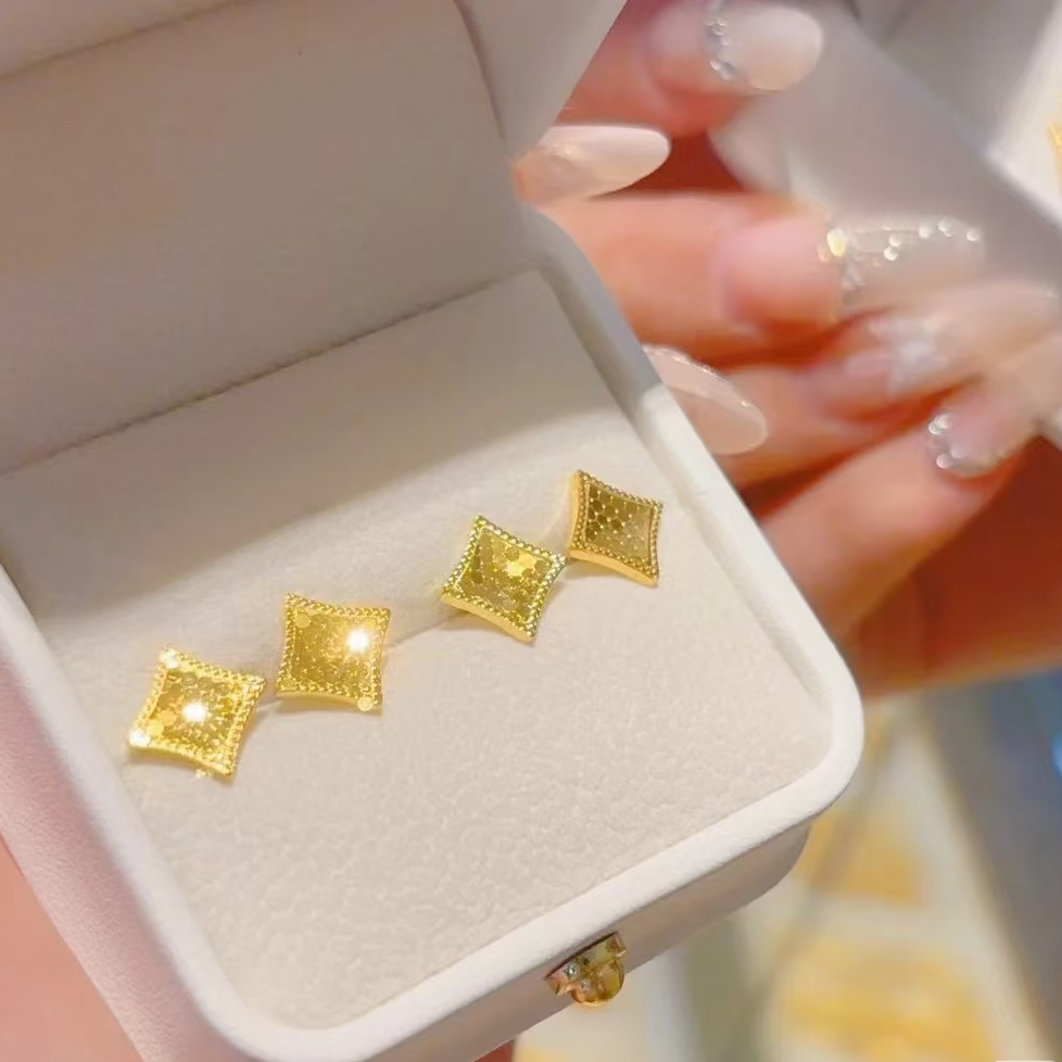 立方亮闪闪耳饰情人节礼物