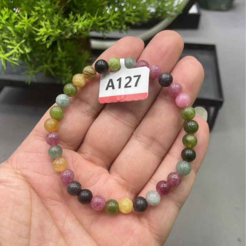 A127碧玺单圈手串