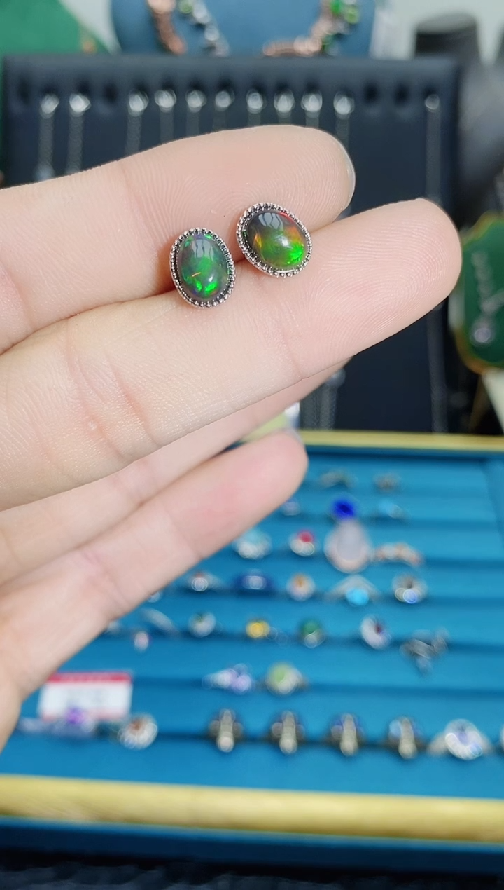 【闪购商品】欧泊珠宝奇石银S925镶嵌1121