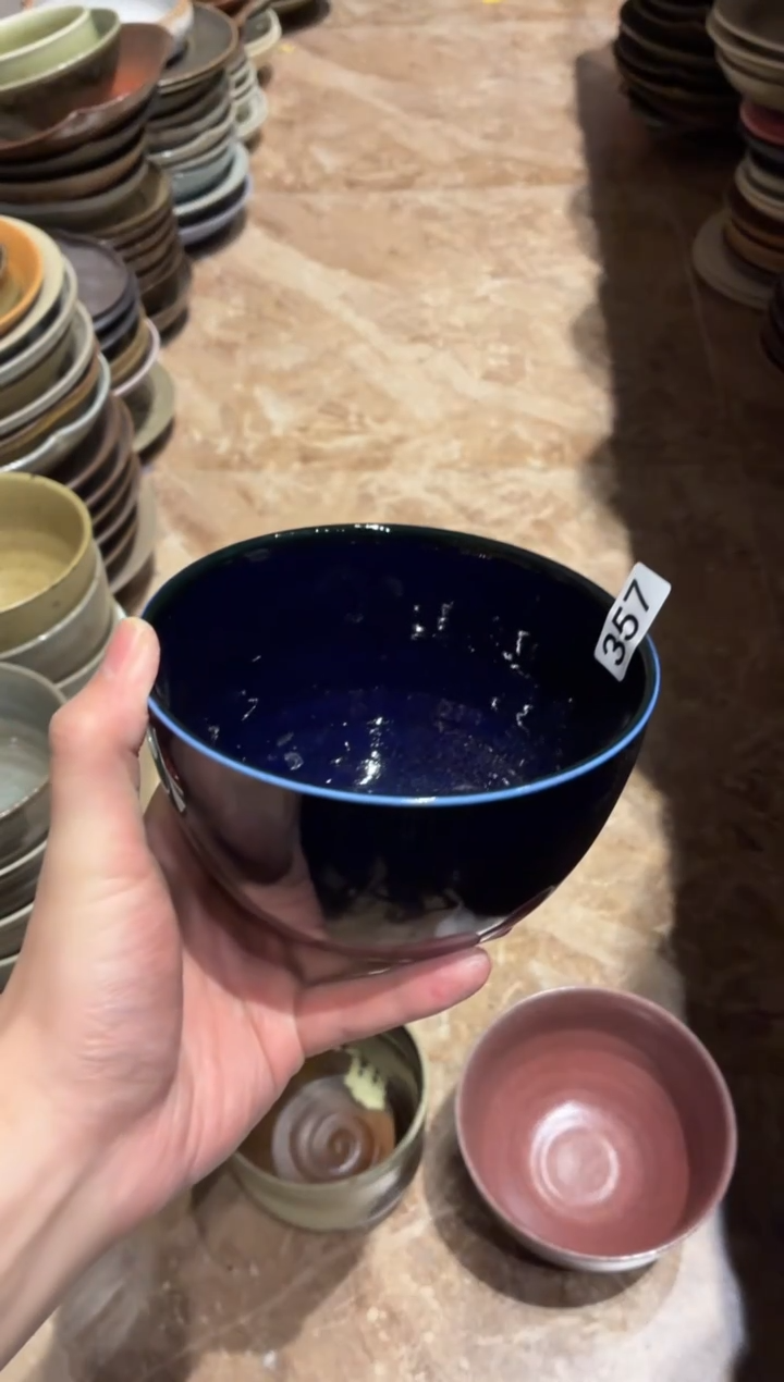 瓷片滇****芋357微瑕季蓝长相思1个