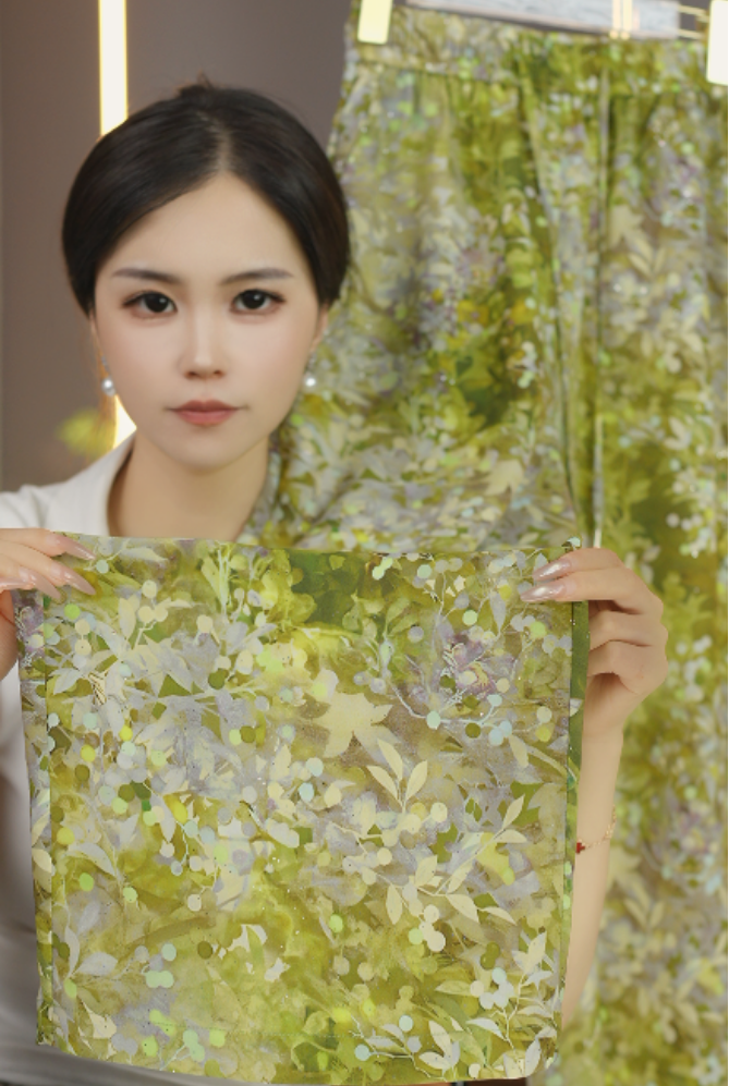 2025夏季新款小众时尚系带收腰轻薄舒适宽松透气印花直筒裤