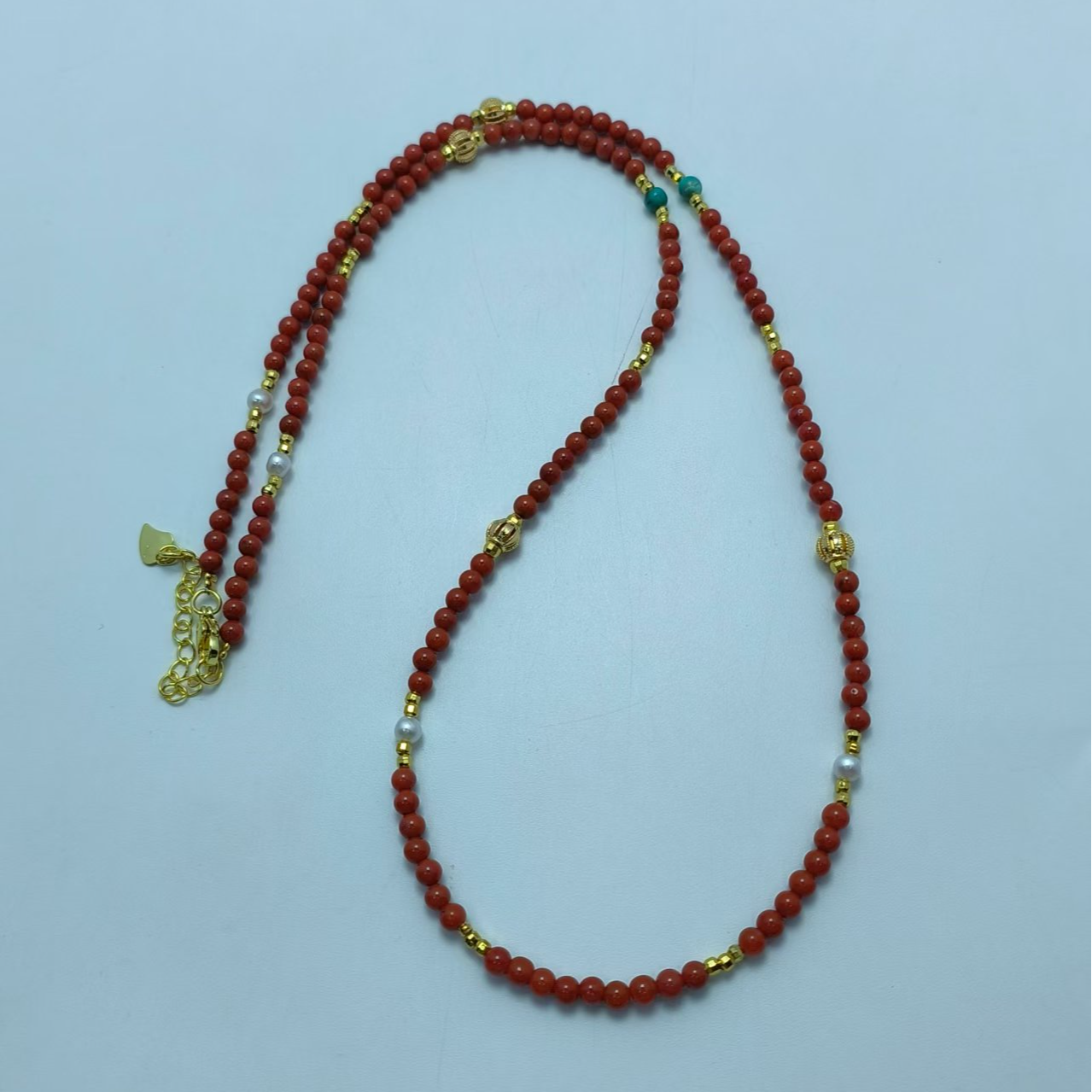 B6332 南红金色隔珠项链 多样性发货其一 气质 | 时尚 百搭 珠宝