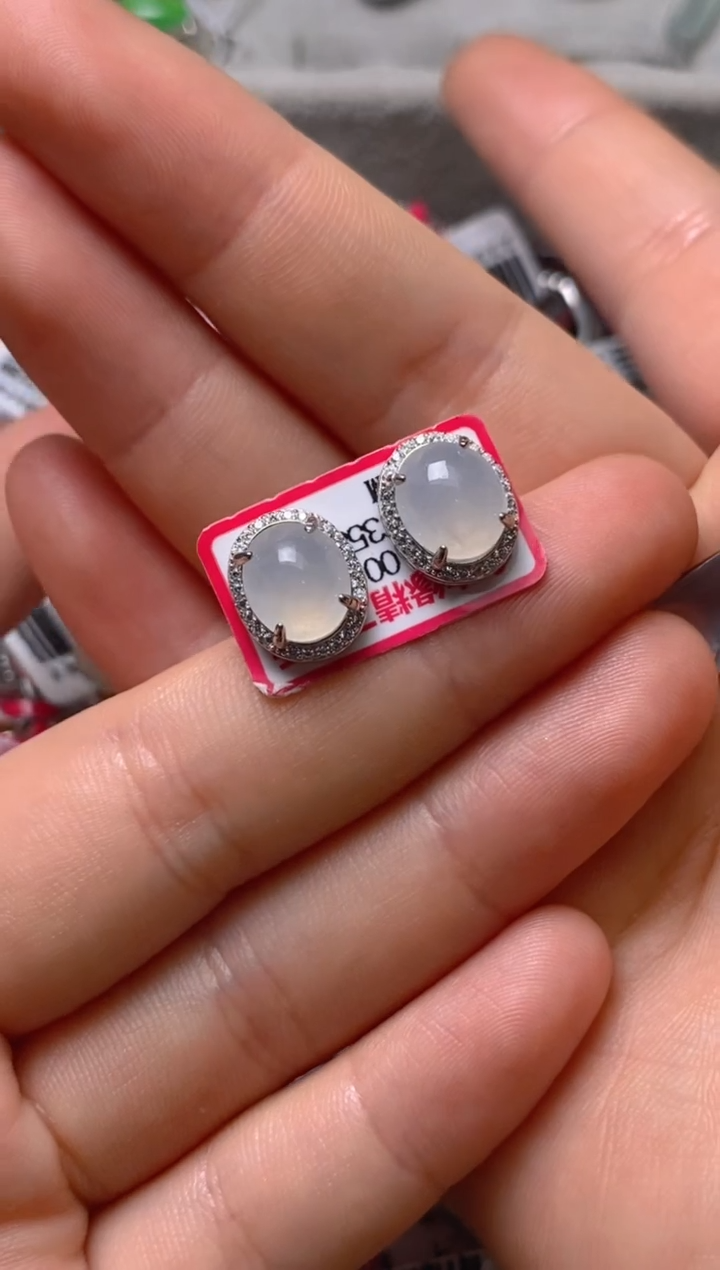 银S925镶嵌戒指翡翠百内无证书