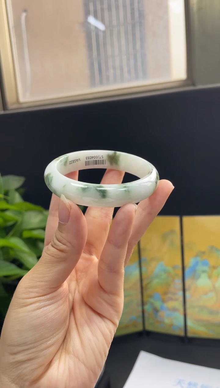 未镶嵌手镯翡翠08#天然缅甸A货翡翠手镯52-53圈口
