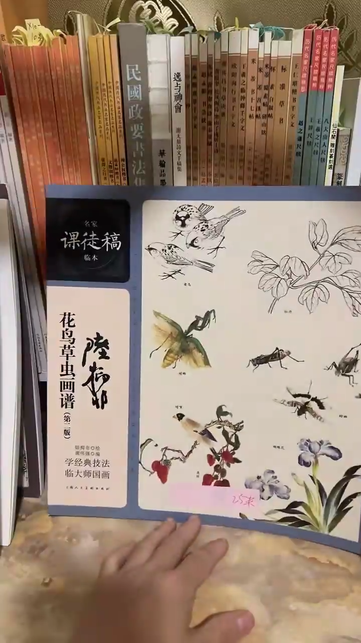 陆抑菲花鸟草虫画谱