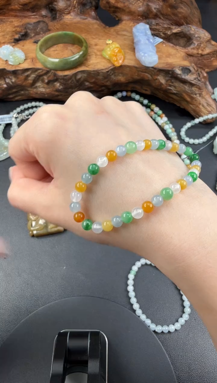 未镶嵌手串翡翠翡翠饰品-156