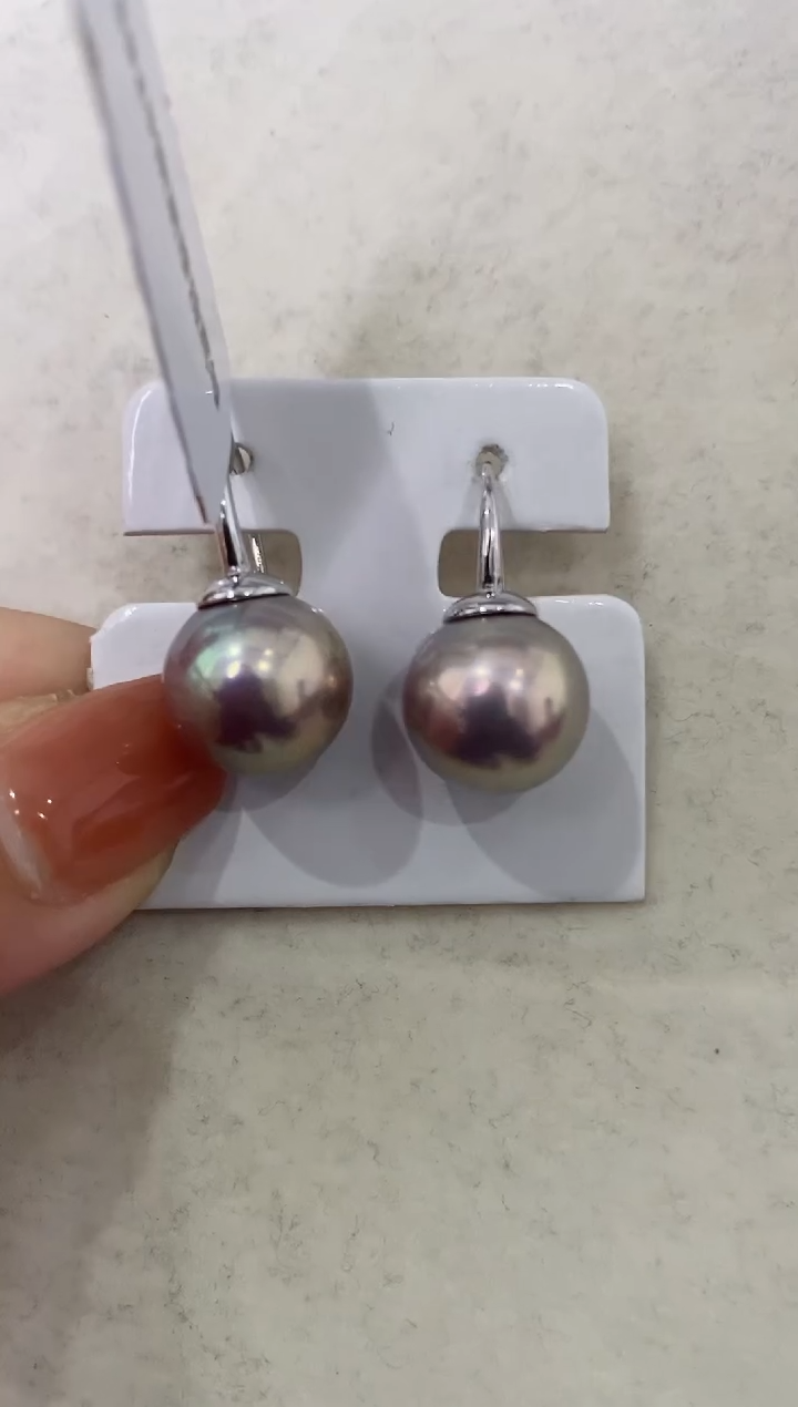 【闪购商品】淡水珍珠LL银S925镶嵌珍珠耳钩@@c1251