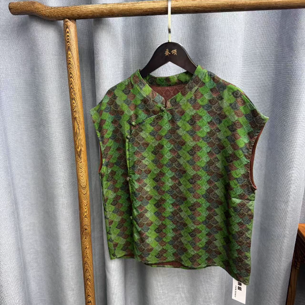 (瑕疵)2025新款时尚休闲香云纱奥黛上衣Y712