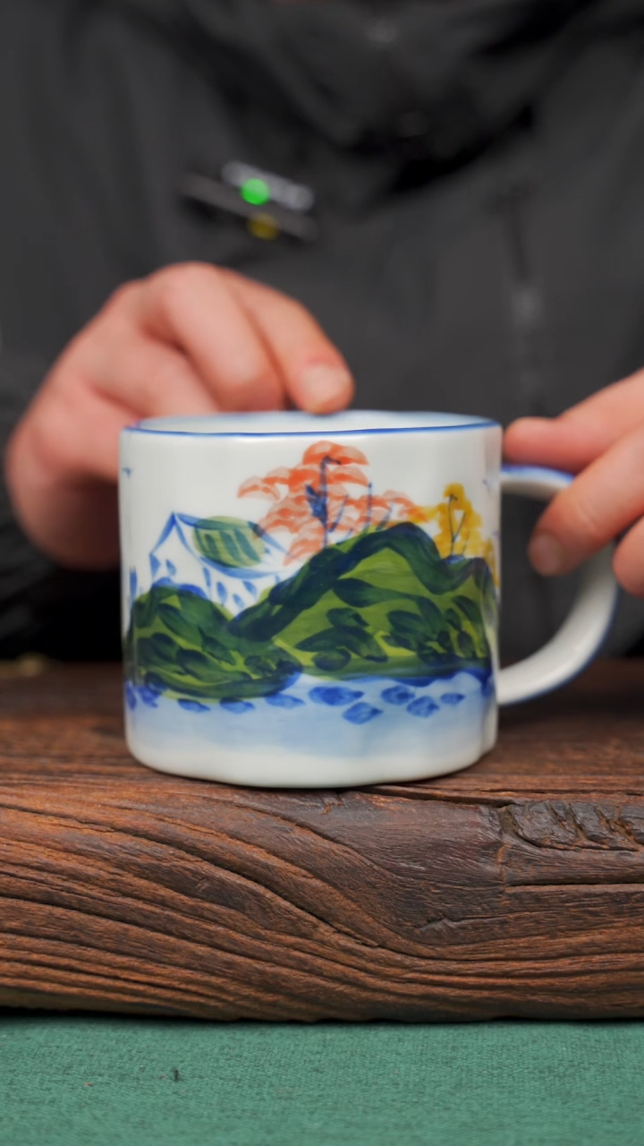 【闪购商品】瓷片90景德镇手绘釉下彩