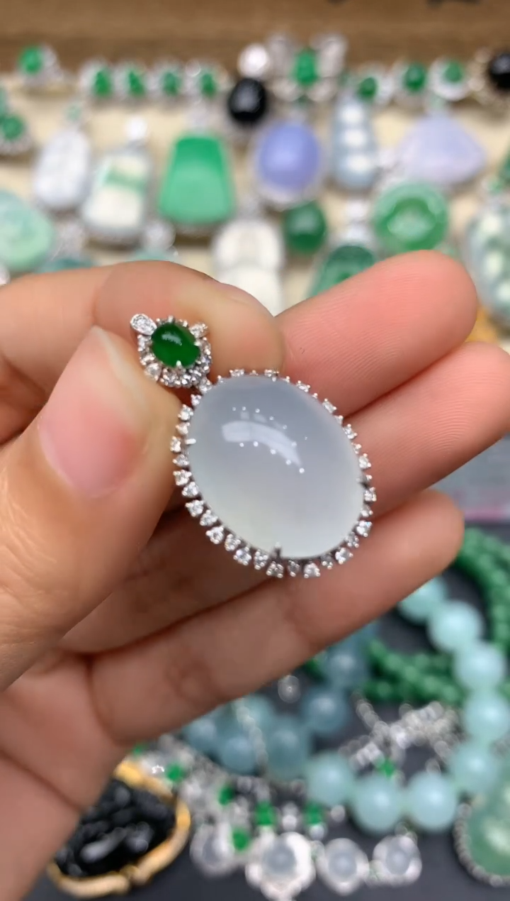 【闪购商品】翡翠颈饰18K金镶嵌293-中国好珍宝