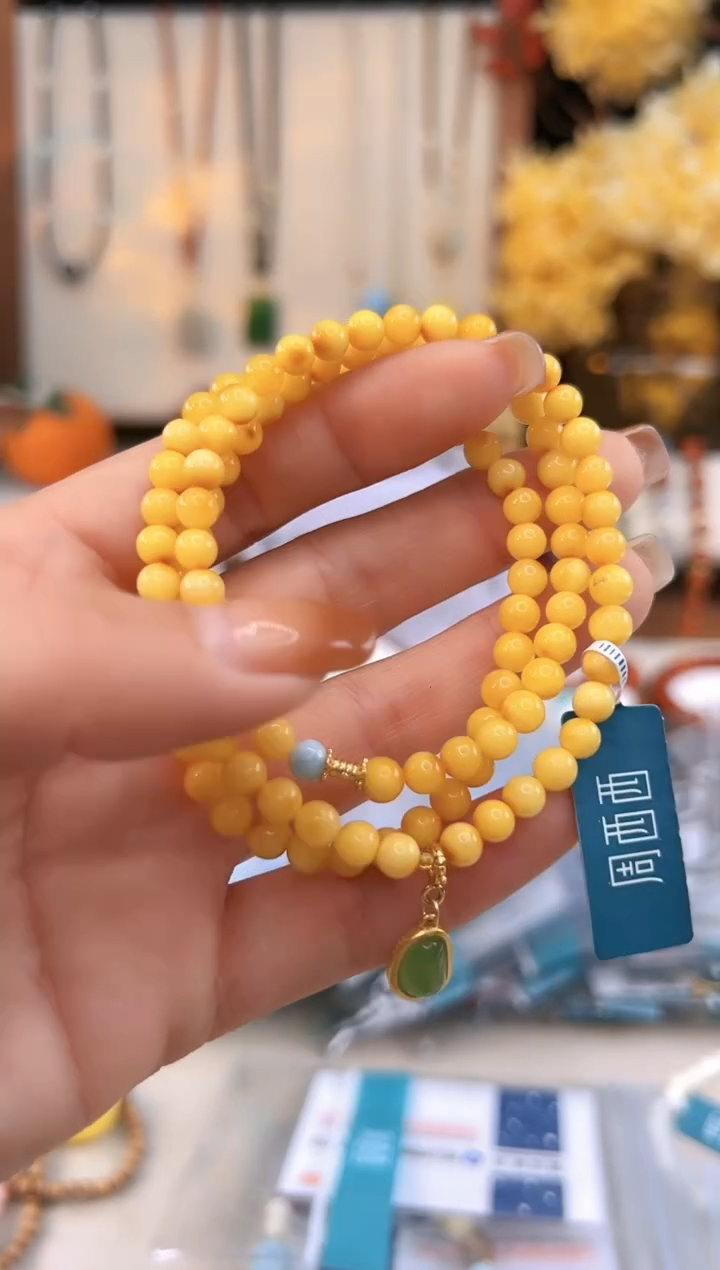 【闪购商品】琥珀手饰银S925镶嵌@@A321J015336