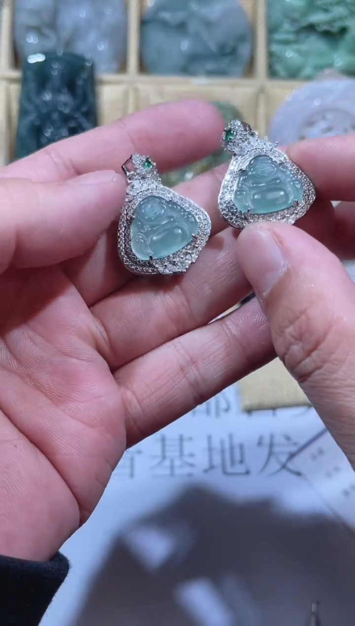 【闪购商品】翡翠颈饰合金天然缅甸A货翡翠（多样性发货）佛公