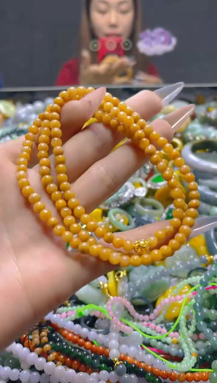 颈饰未镶嵌翡翠4MM