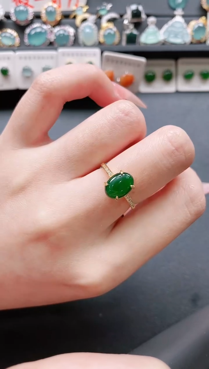 【闪购商品】翡翠戒指银S925镶嵌11111111