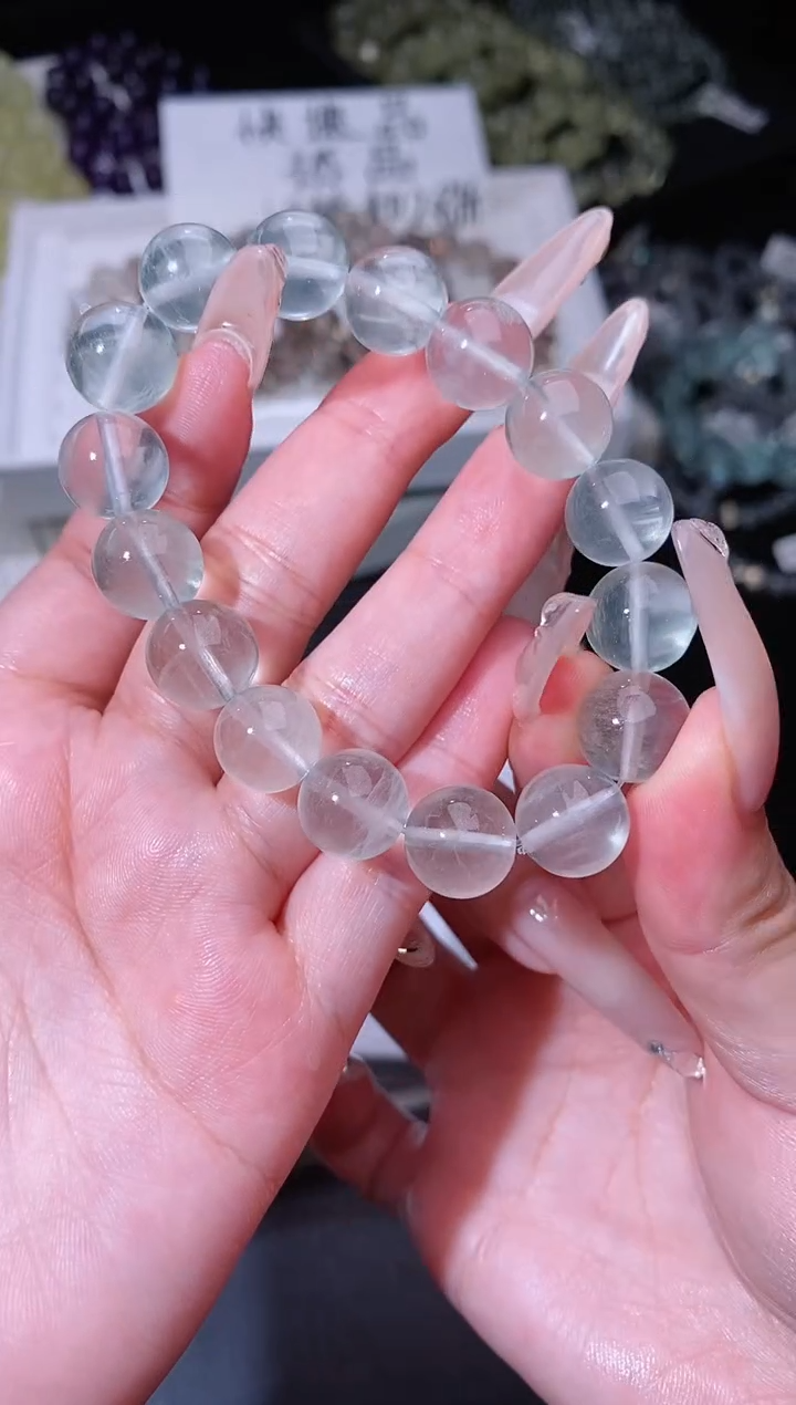 手链未镶嵌萤石81.26绿萤石手串 多样性发其一