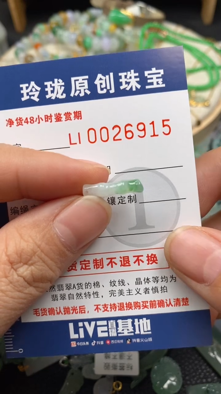 【闪购商品】翡翠颈饰未镶嵌翡翠净货26915
