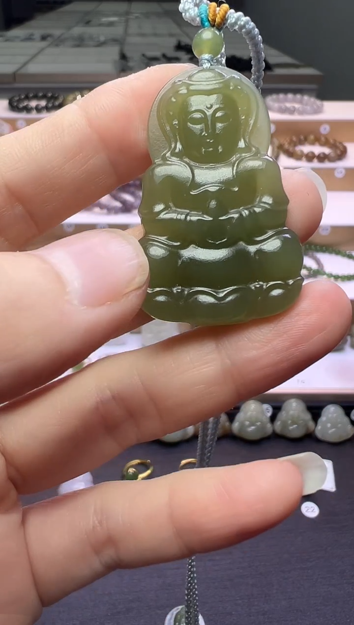 颈饰未镶嵌和田玉169号链接卡41*27*6mm