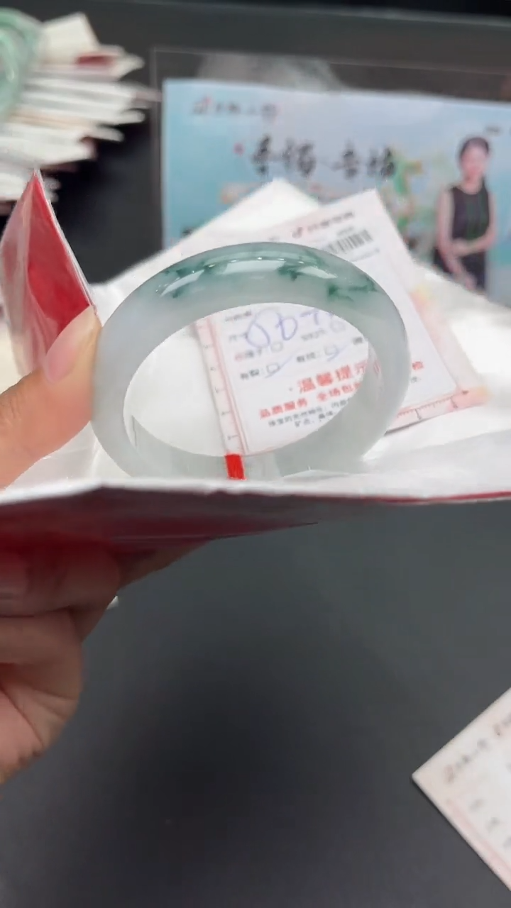 【闪购商品】定制翡翠未镶嵌天然缅甸翡翠手镯312
