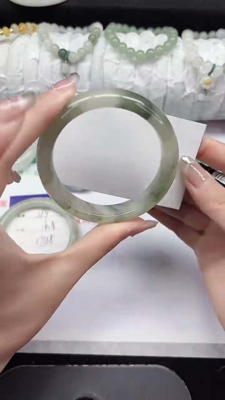 未镶嵌手镯石英质玉395-56/57