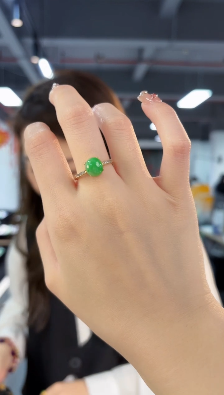 【闪购商品】翡翠戒指未镶嵌缅料A货/支持复检/一件