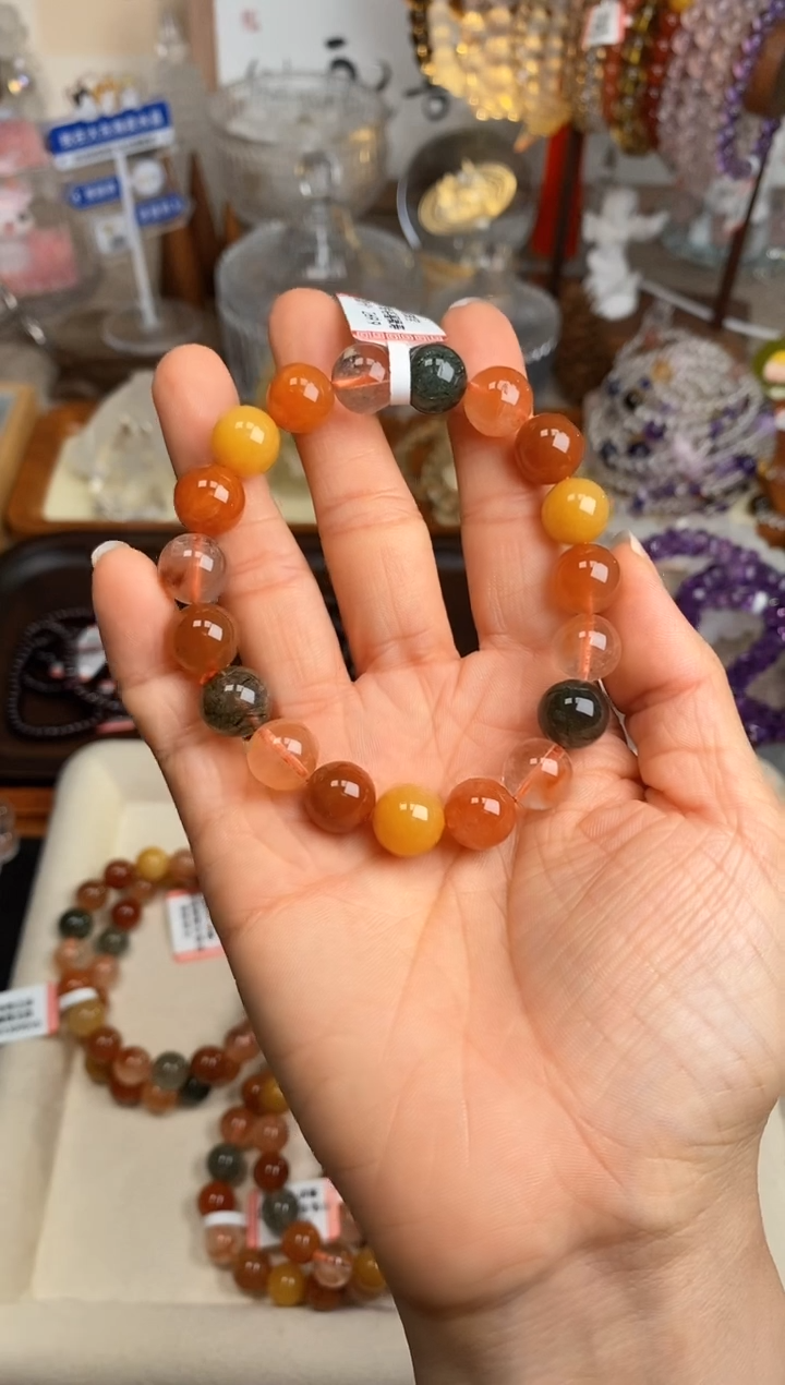 【闪购商品】水晶手串未镶嵌10m福禄寿彩兔毛