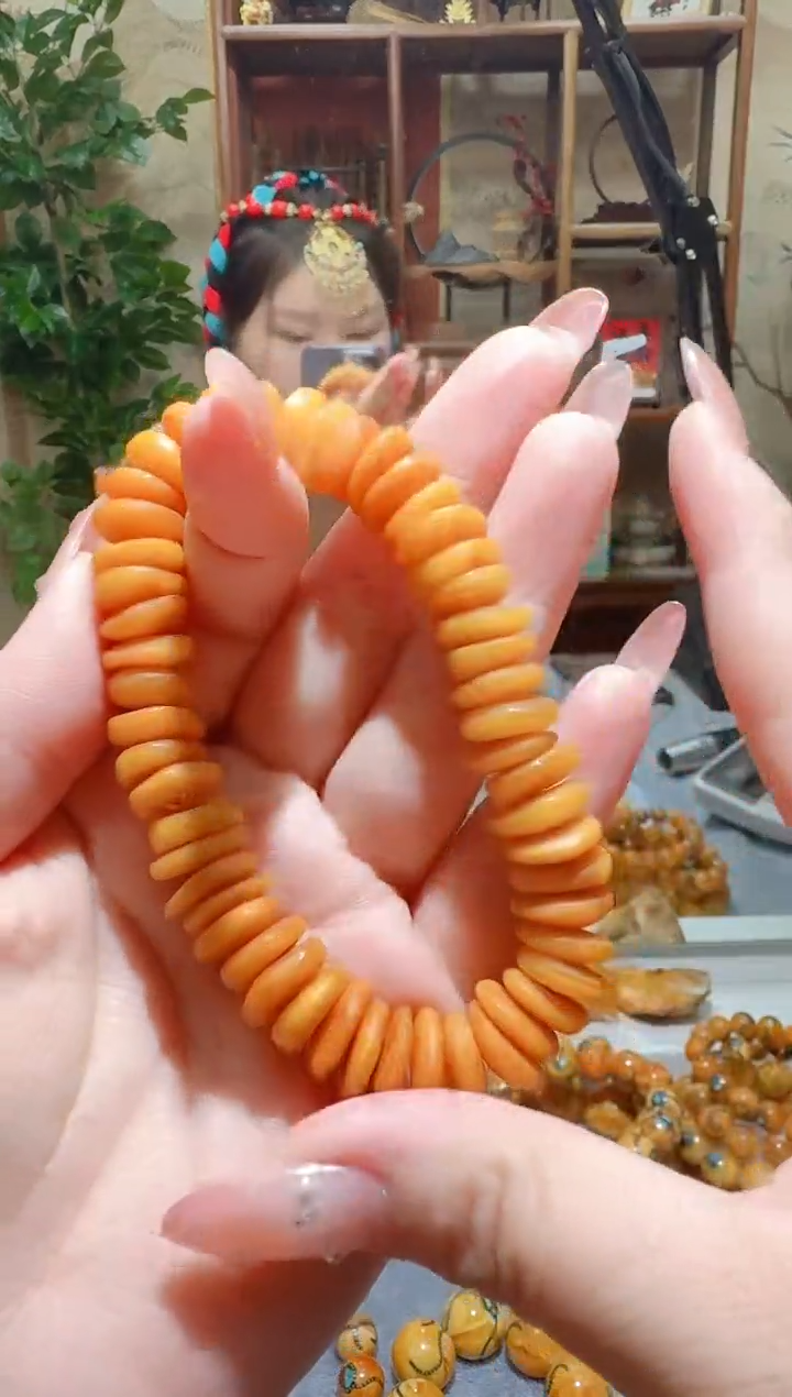 蜜蜡颈饰未镶嵌281天然蜜蜡珠宝奇石全都保真