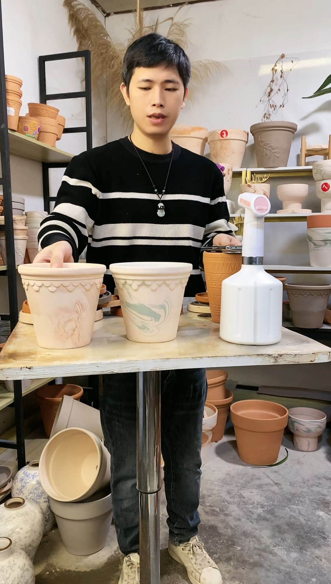 【闪购商品】陶16*15巴洛克双色组合 2盆无托