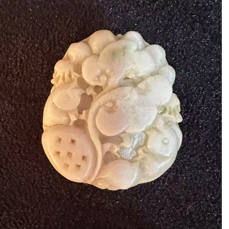 翡翠精品翡底把件