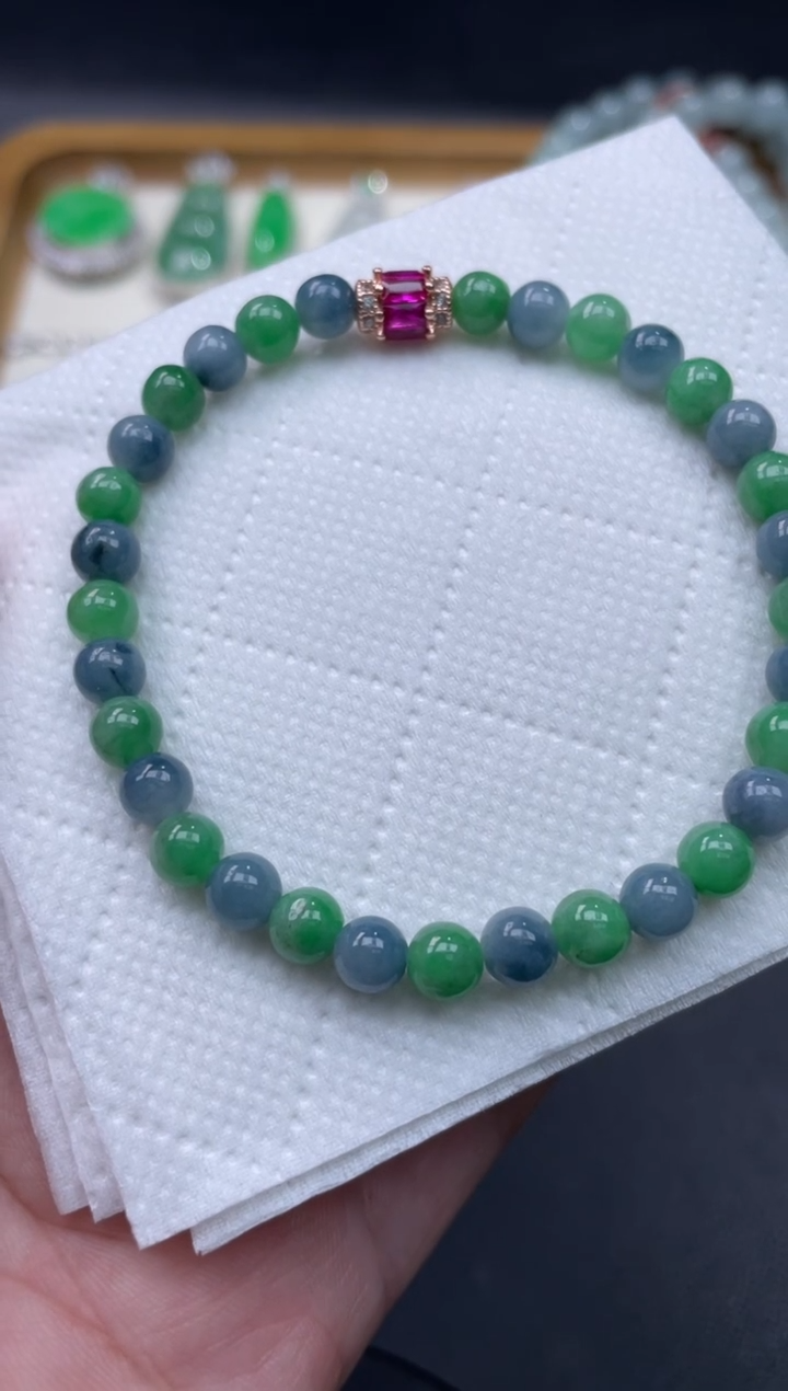 【闪购商品】翡翠手链未镶嵌24...........