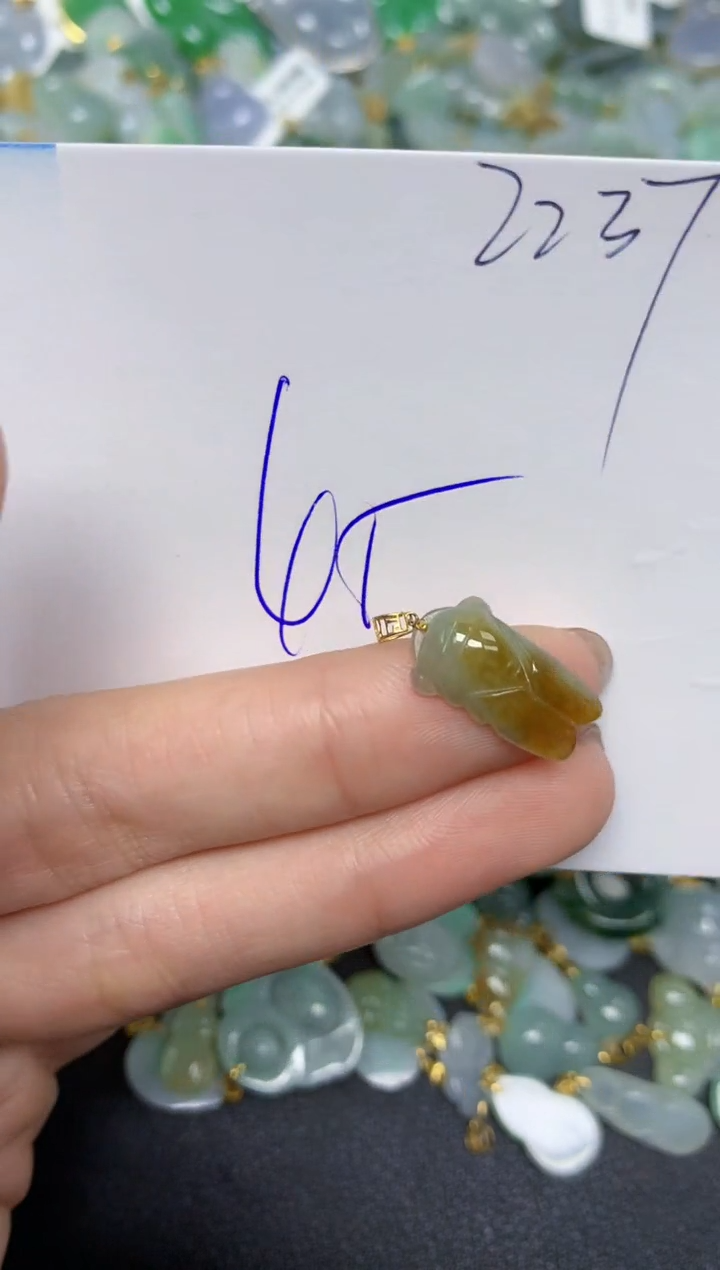 【闪购商品】翡翠颈饰18K金镶嵌 天然翡翠A货