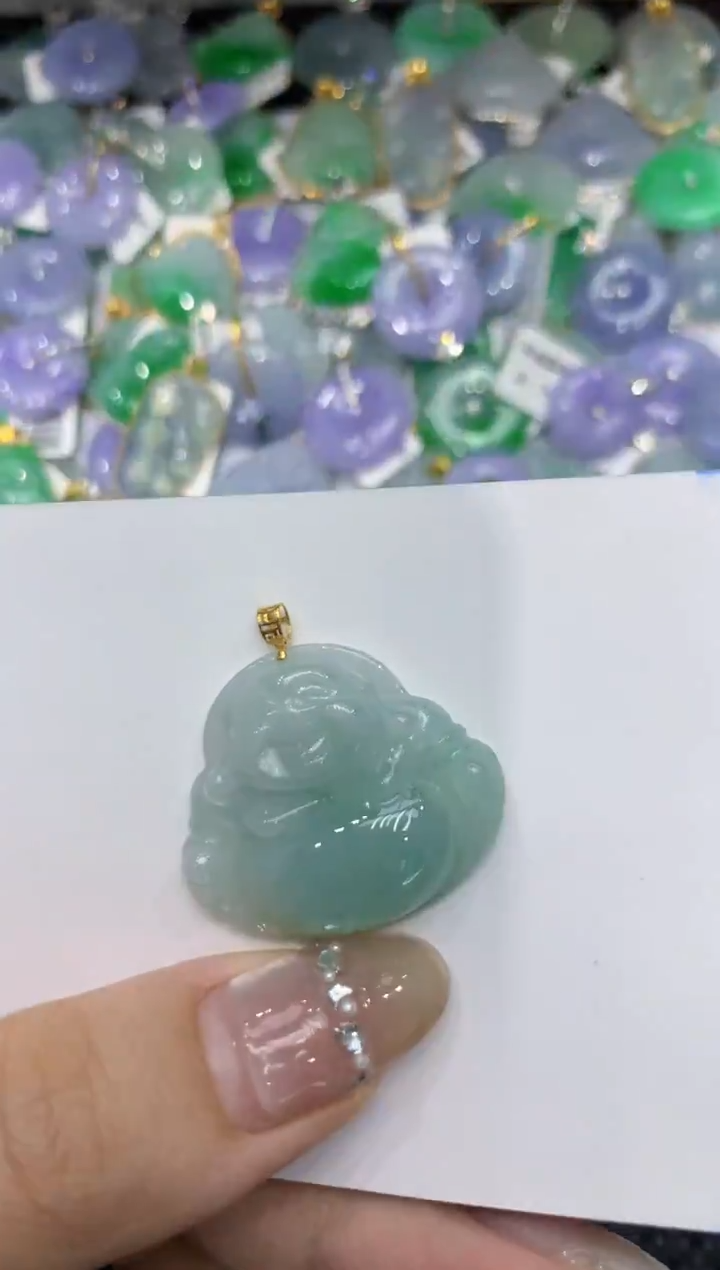 【闪购商品】翡翠颈饰18K金镶嵌222222222