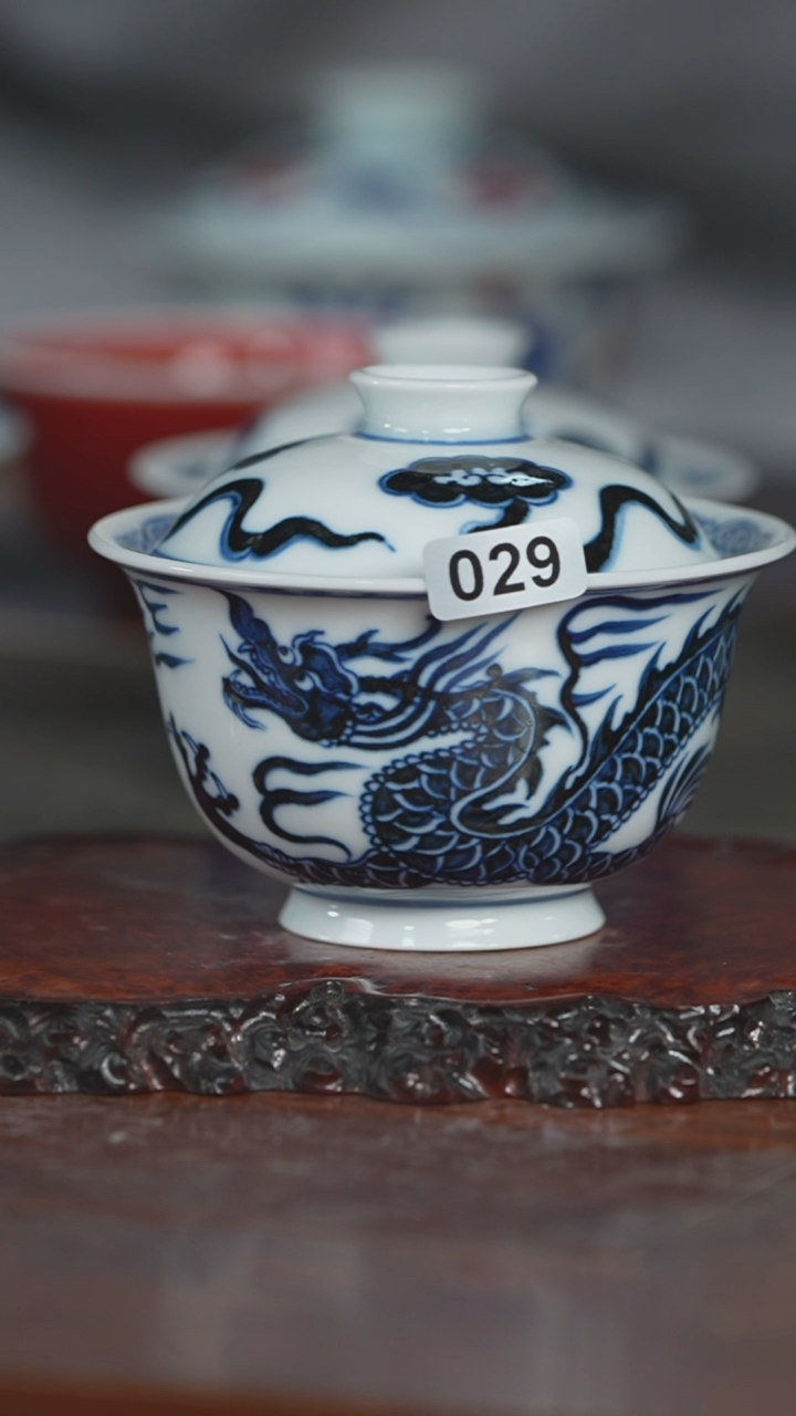 【闪购商品】仿元龙盖碗029       