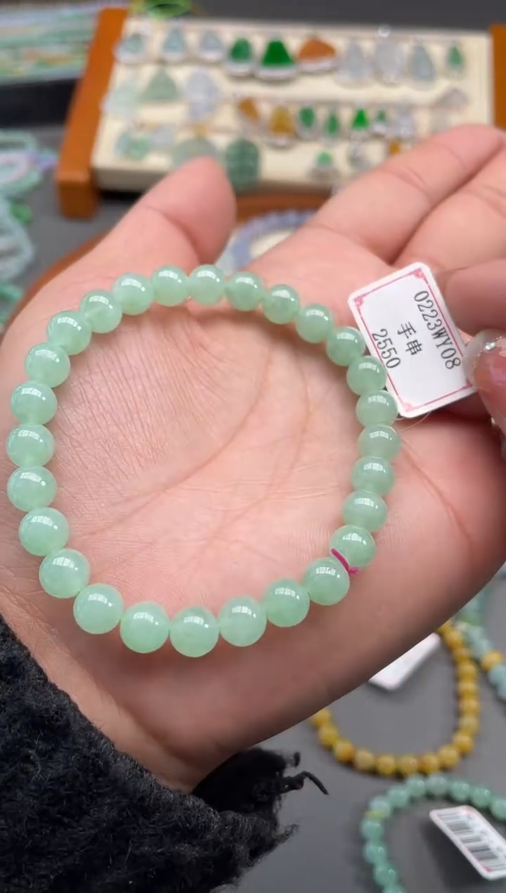 【闪购商品】翡翠手串未镶嵌0223WY08