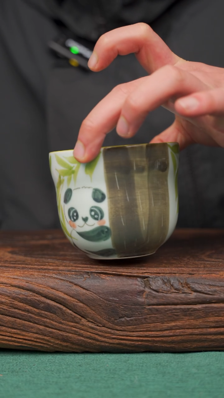 【闪购商品】瓷片56寻一缕瓷香杯釉下手工手绘瓷器