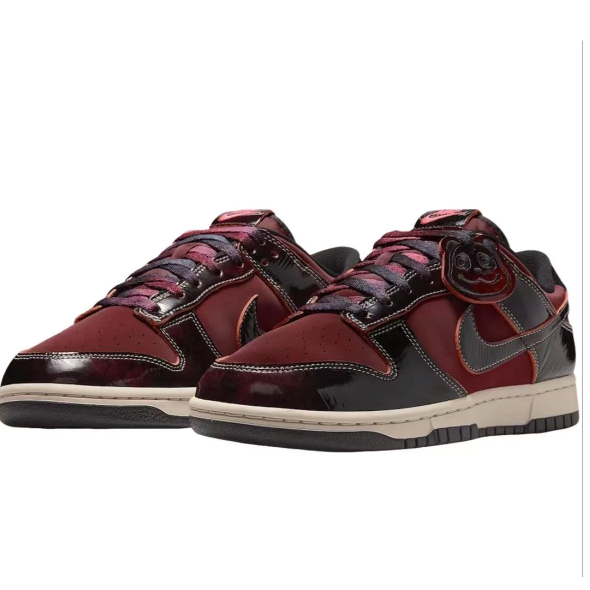 NIKE/耐克DUNK LOW男子经典暗夜红色复古低帮休闲板鞋 HQ1965600
