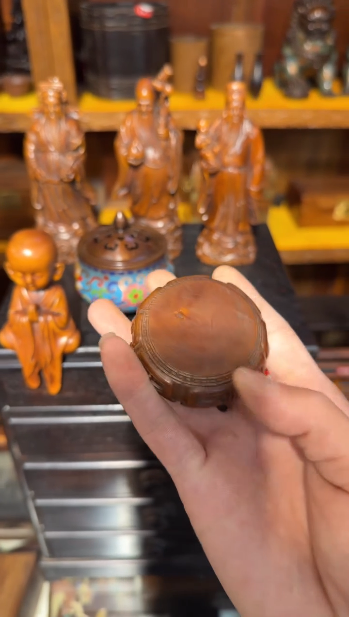 木木头款黄杨如意底座68