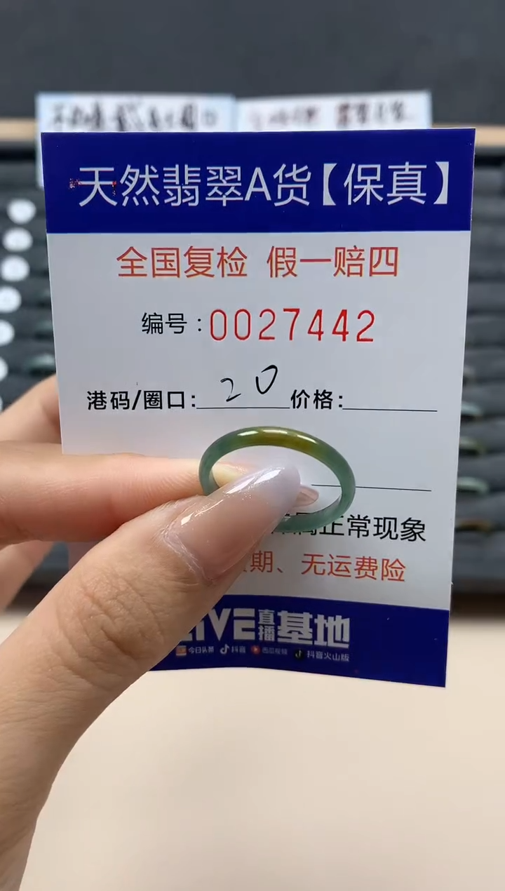 【闪购商品】翡翠戒指未镶嵌天然27442
