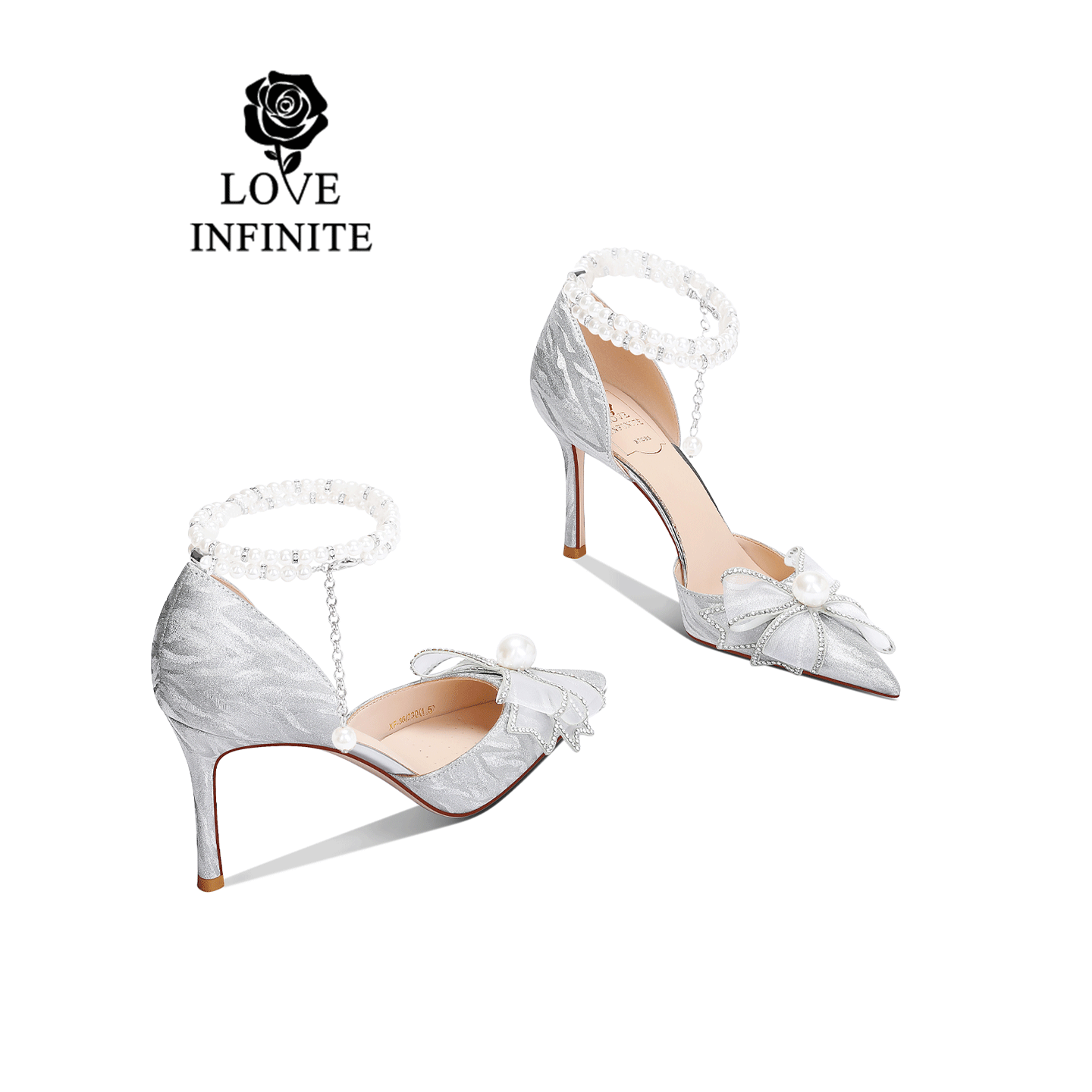 纪念日2026新款气质百搭婚鞋送闺蜜礼物成人礼珍珠绑带高跟鞋女