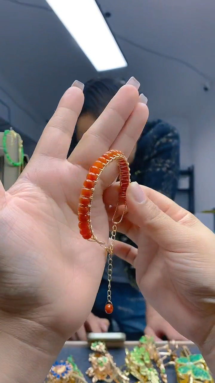 【闪购商品】翡翠耳饰合金207翡翠手镯