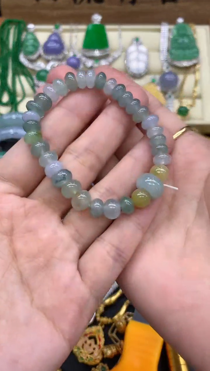 未镶嵌手串翡翠528-中国好珍宝