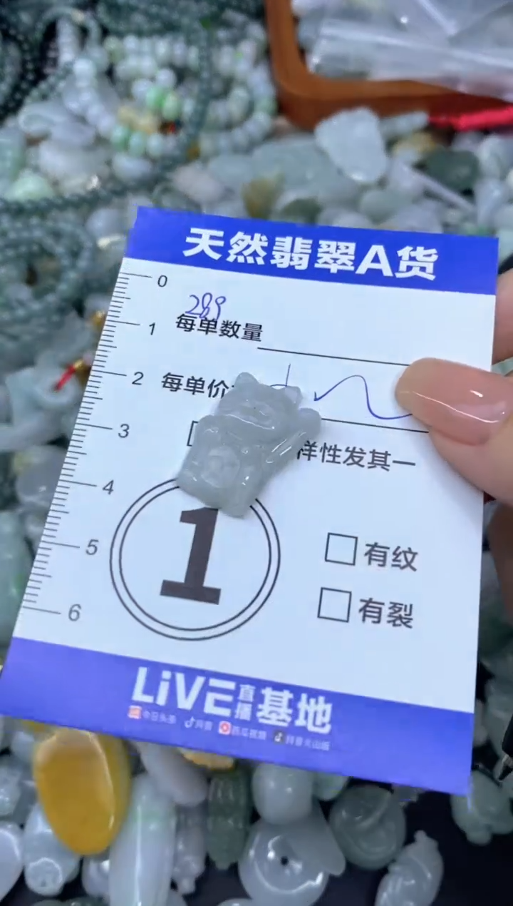 颈饰未镶嵌翡翠天然翡翠A货批量多样性发一件