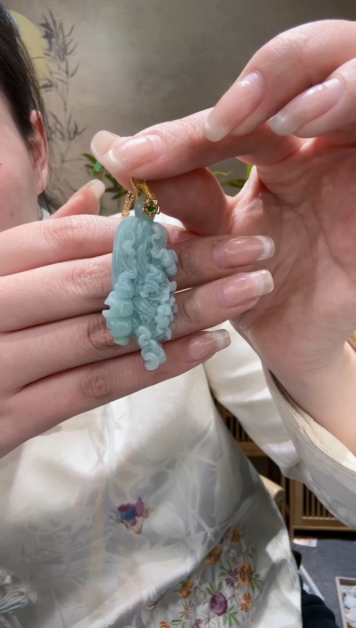 【闪购商品】翡翠耳饰未镶嵌吊坠