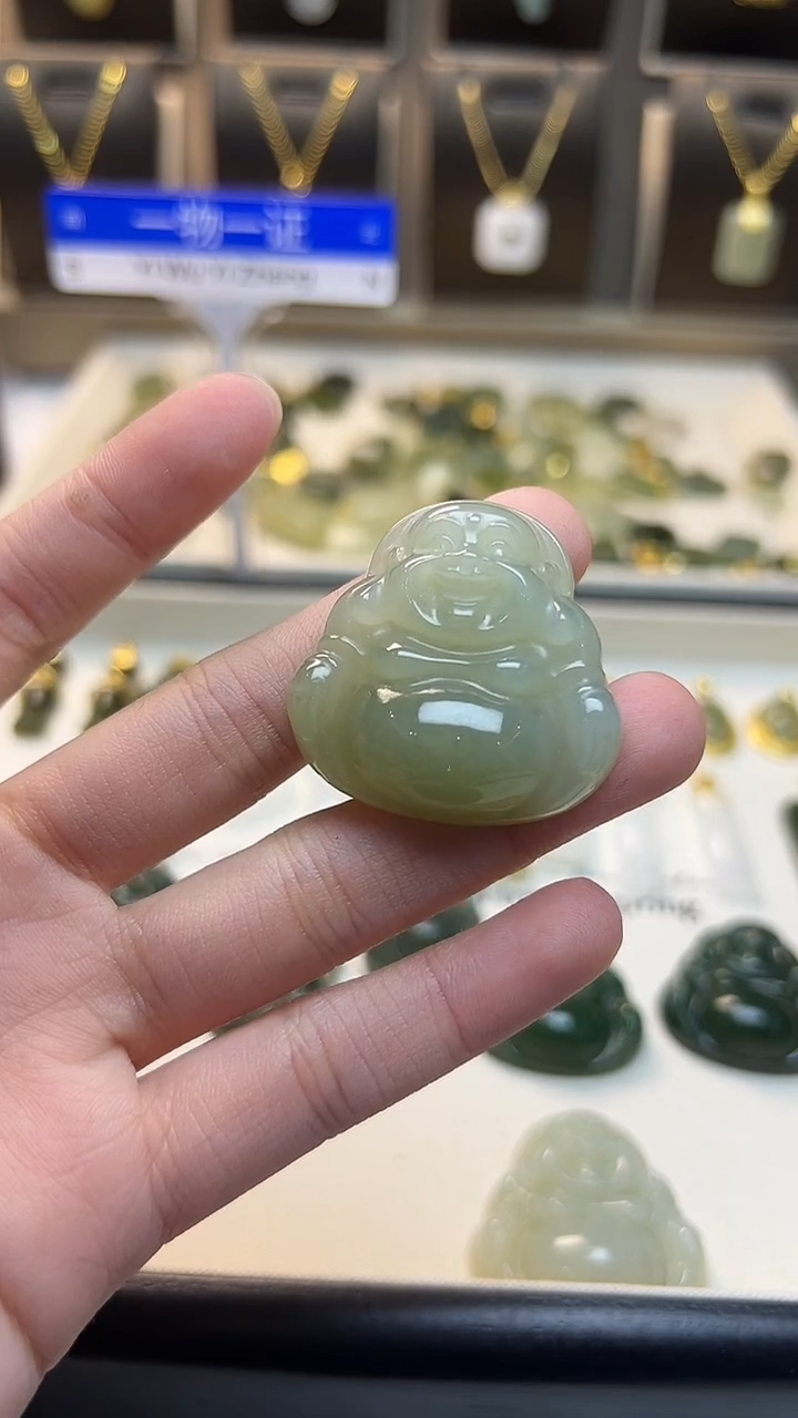 吊坠(不含链)未镶嵌和田玉谨**行 吊坠(不含链) 未镶嵌 和田玉