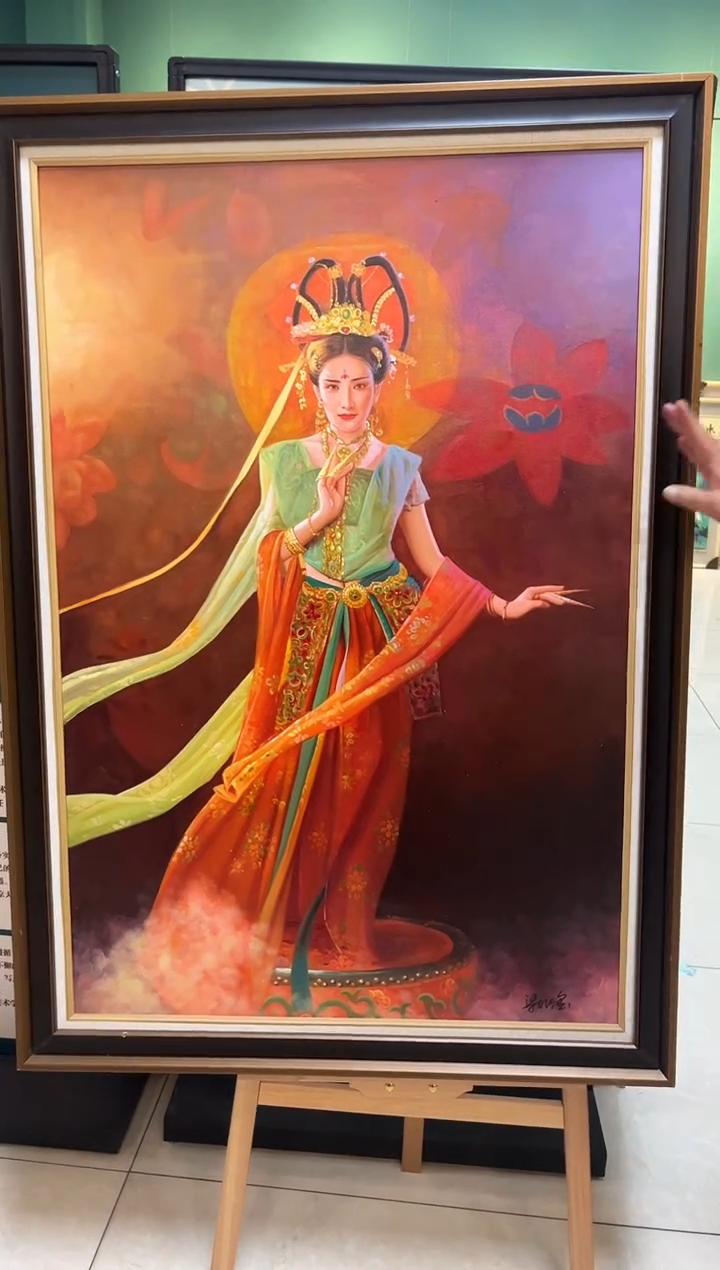 国画梁兆金-120x80cm-油画