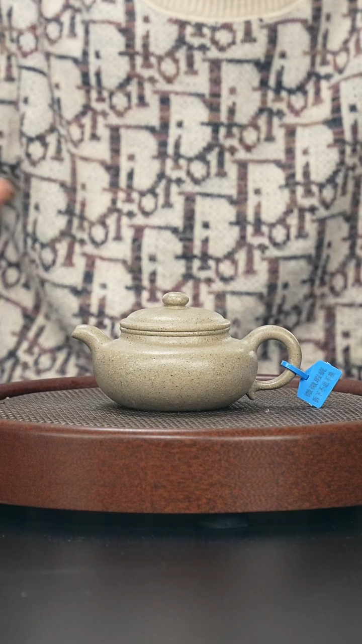 茶壶紫砂仿古-黑段-全手工微瑕