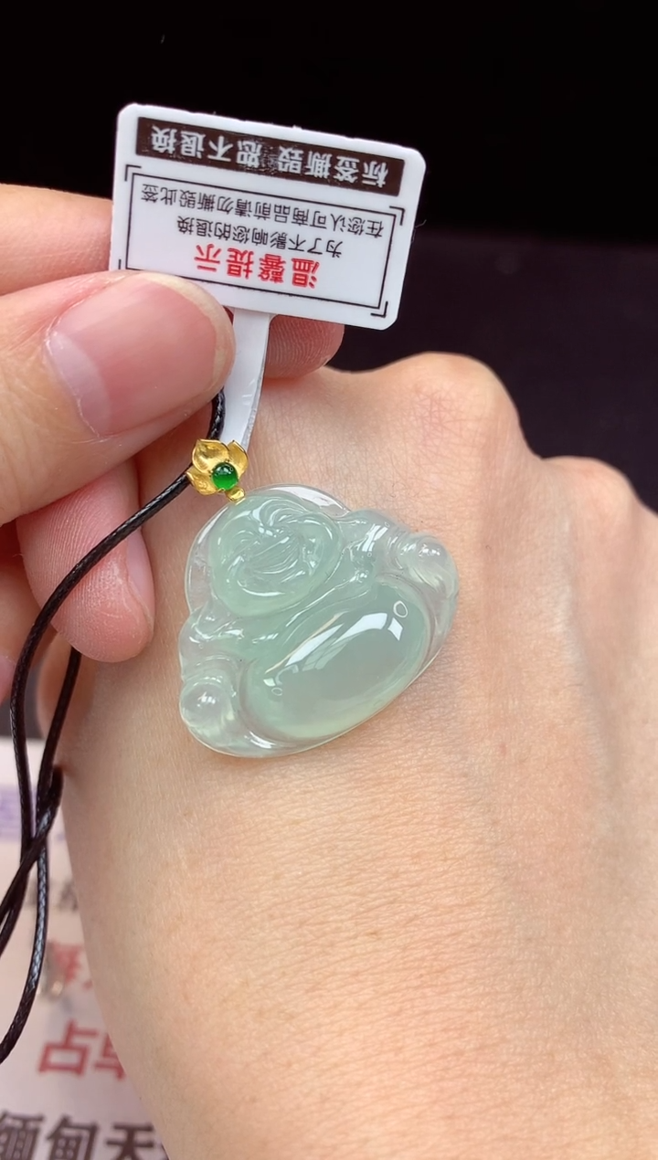 【闪购商品】翡翠颈饰18K金镶嵌多样性随机一件发