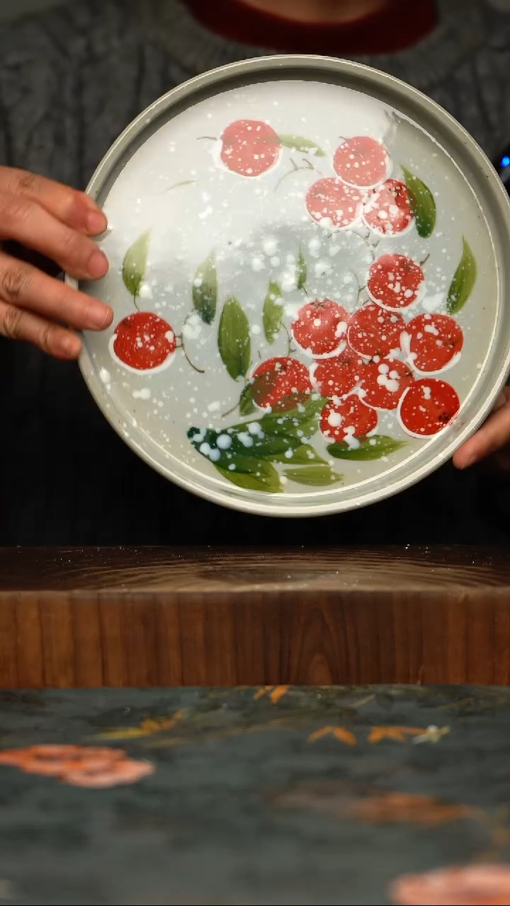 瓷片釉下彩手工手绘同款陶器