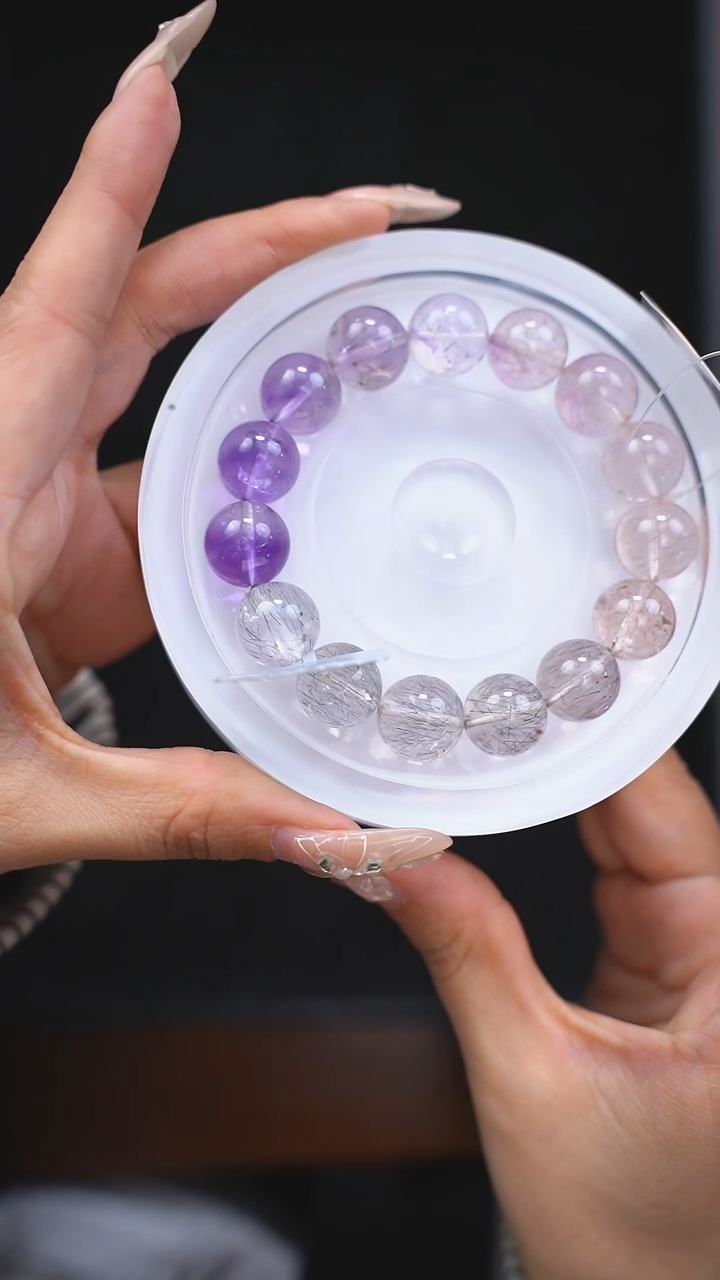 【闪购商品】水晶手链未镶嵌d113 超七手链13mm+