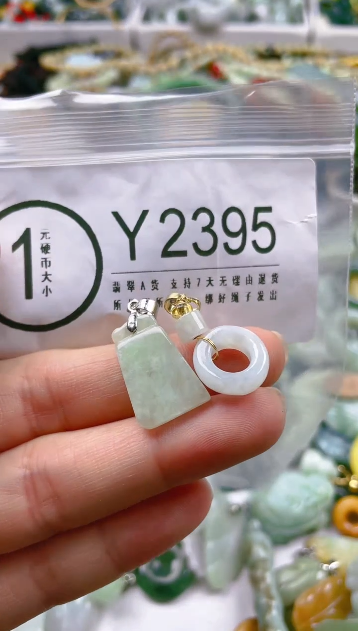 【闪购商品】翡翠颈饰未镶嵌/Y/翡翠A货一图一物