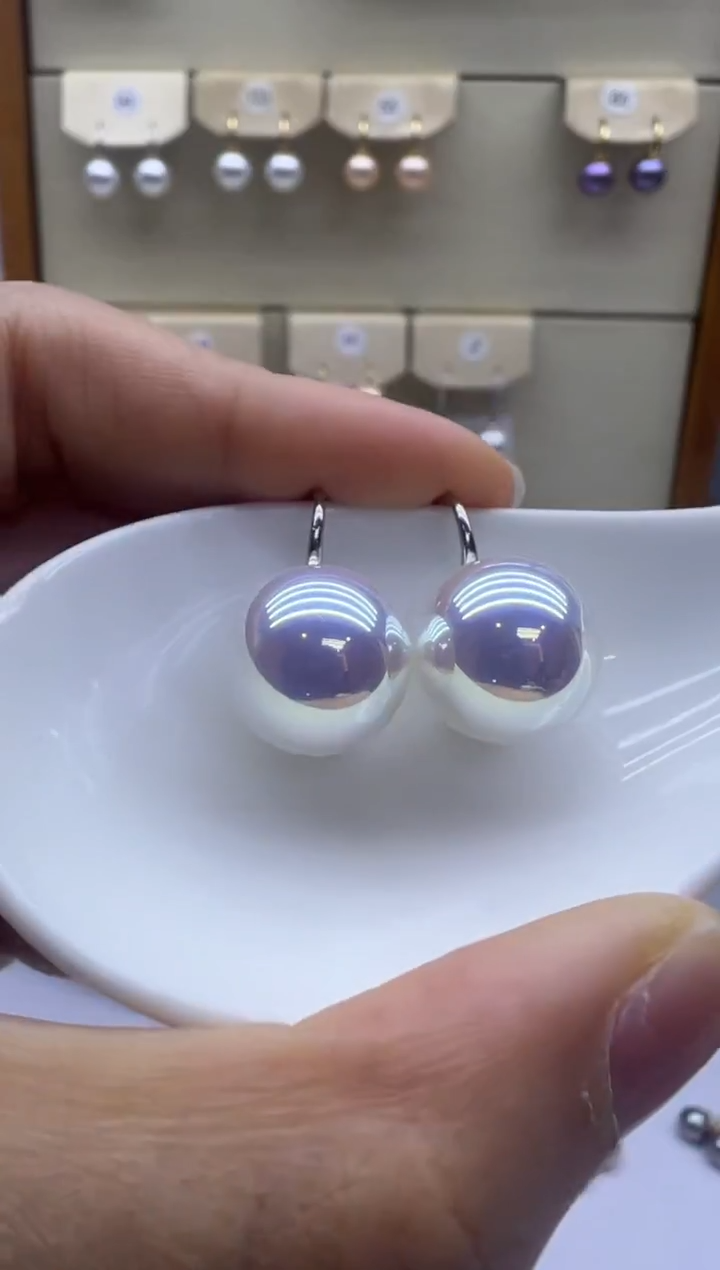 未镶嵌耳饰淡水珍珠0295